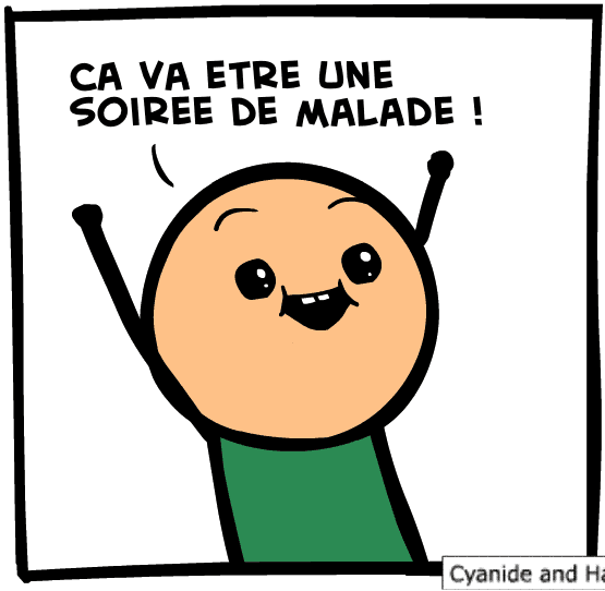 malade soirée image