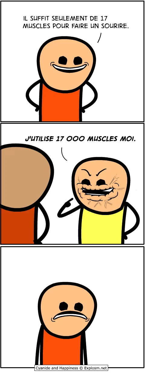 muscles sourire cyanide