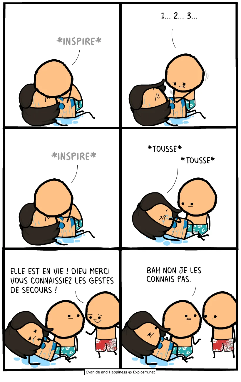 secours nage cyanide
