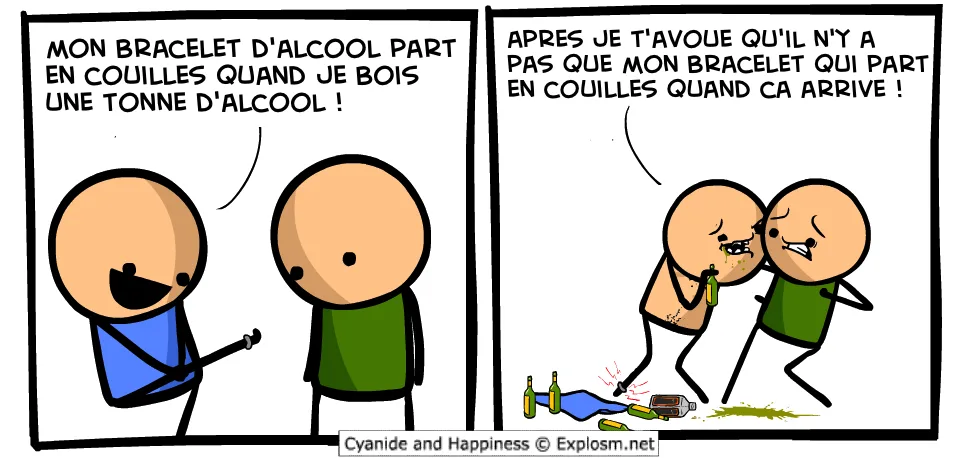 alcool bracelet cyanide