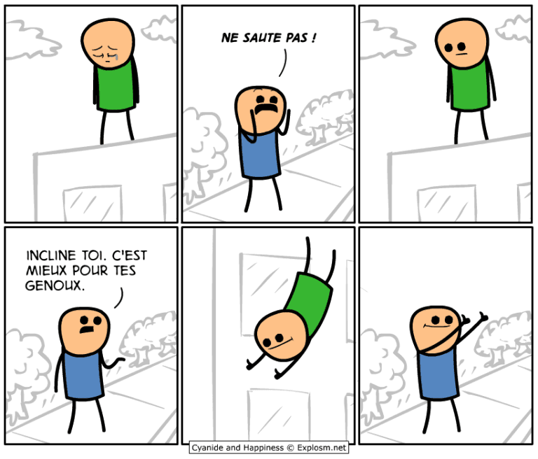 tomber genoux cyanide