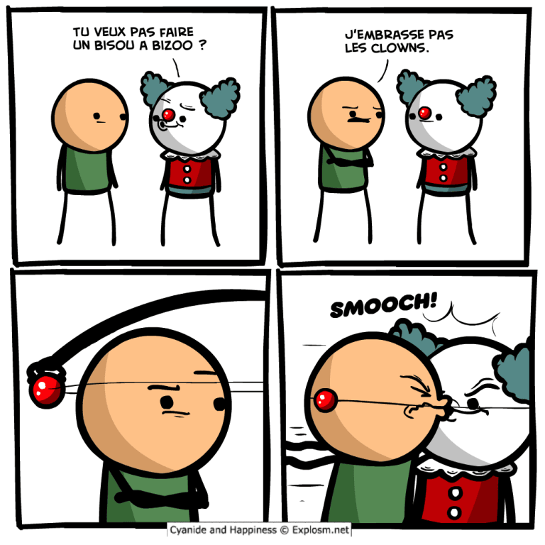 clown bisou cyanide