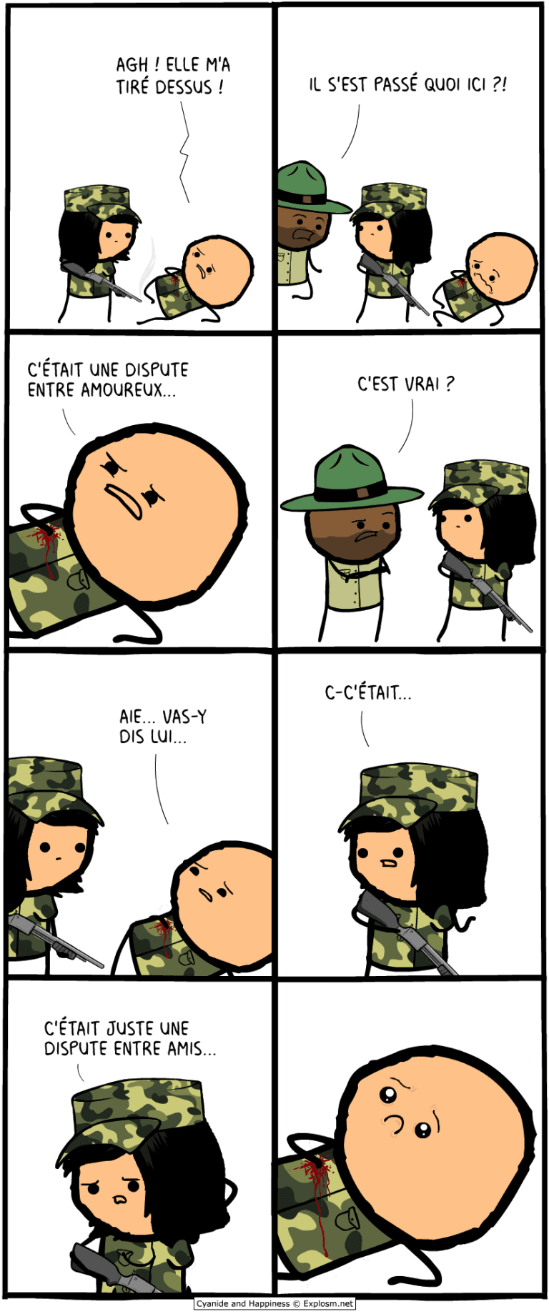 tir amical cyanide