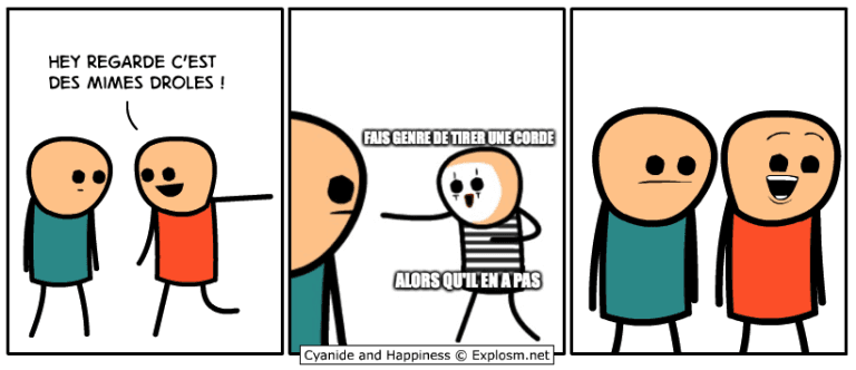 blague mime cyanide