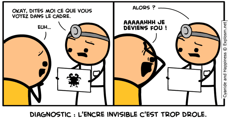 encre invisible cyanide