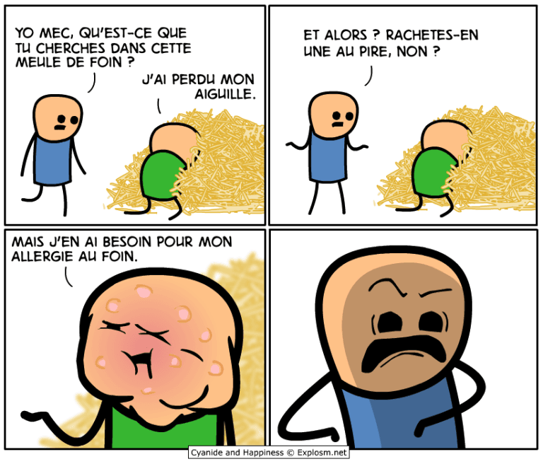 foin aiguille cyanide