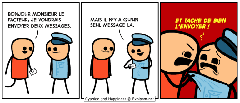 facteur message cyanide
