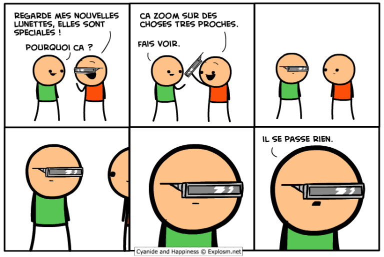 zoom lunettes cyanide