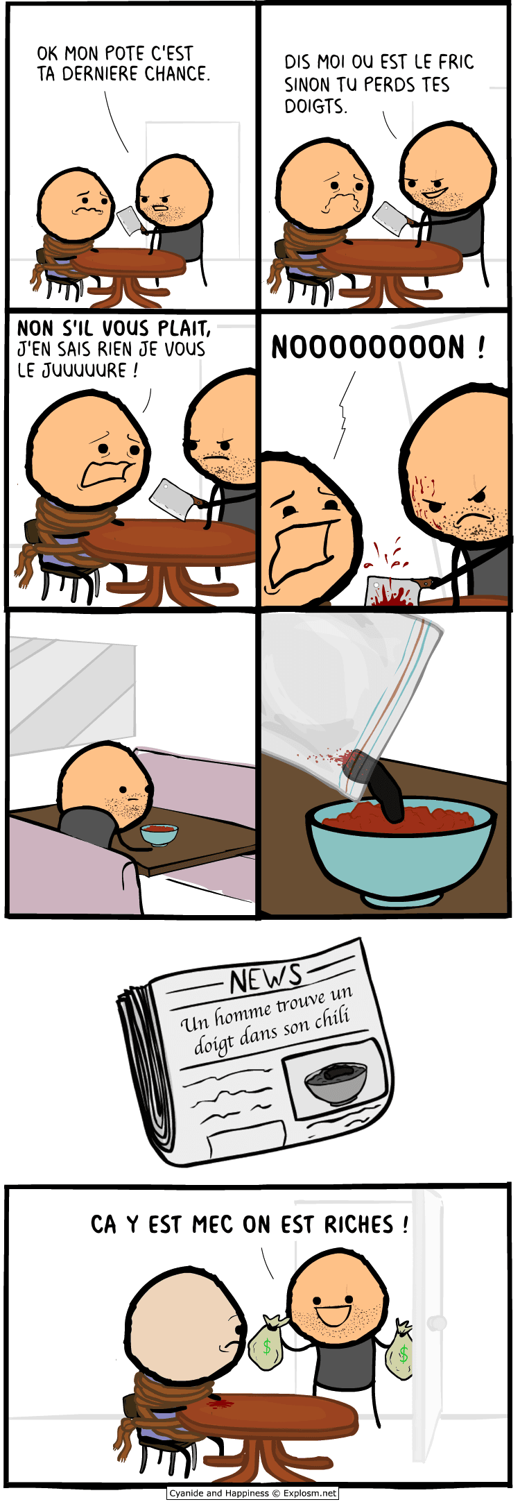 doigt plainte cyanide