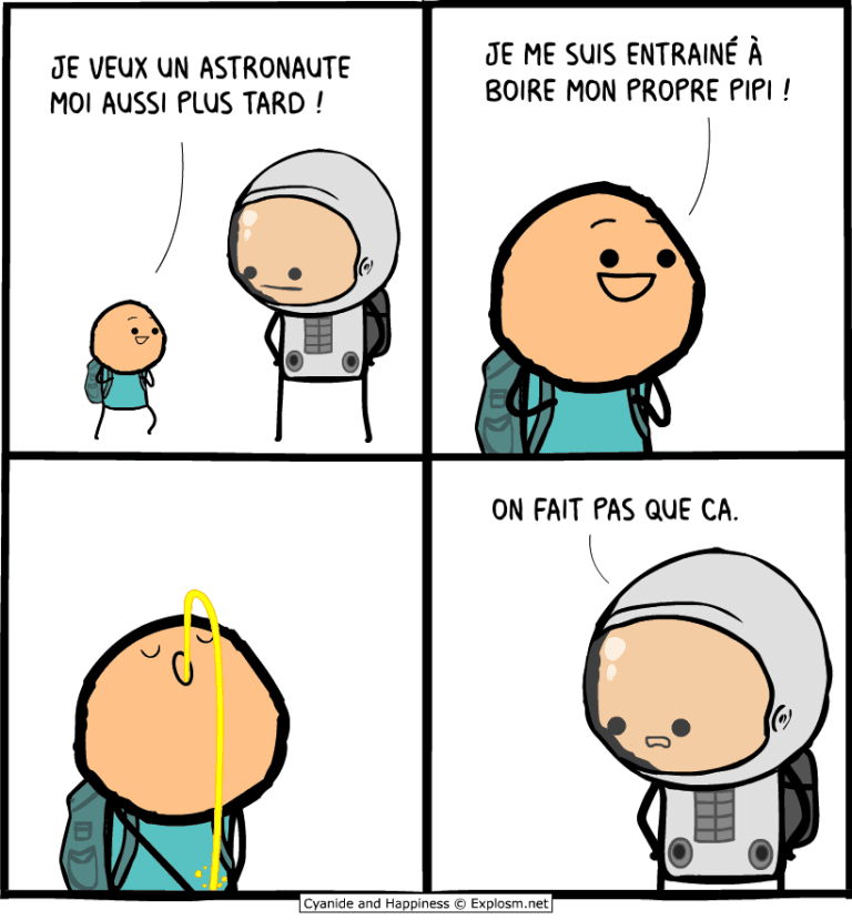 astronaute pisse cyanide