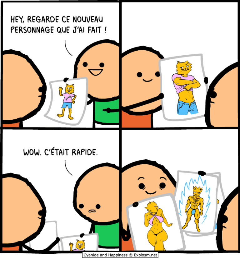 dessins bizarre cyanide