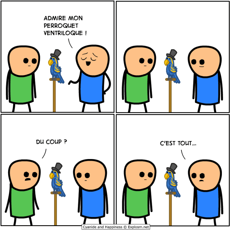 perroquet oui cyanide