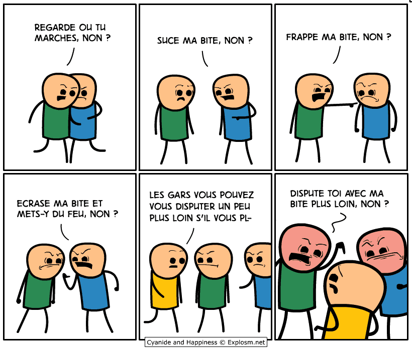 bite colère cyanide