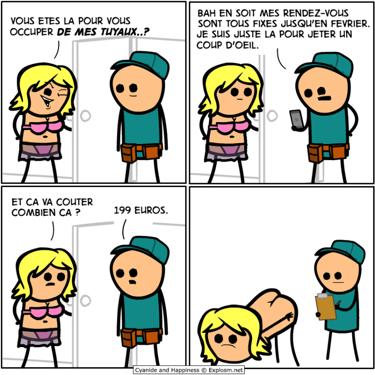 tuyaux plombier cyanide