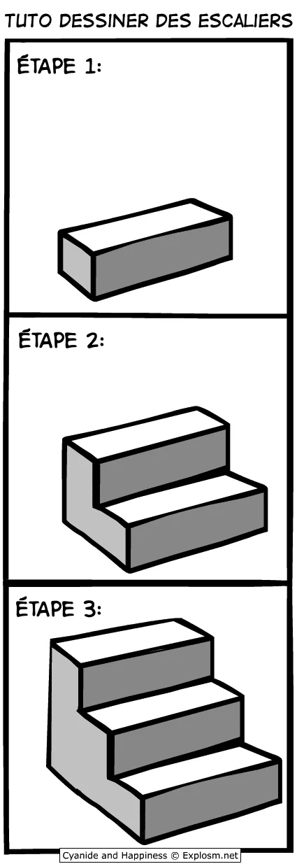 escaliers dessiner cyanide