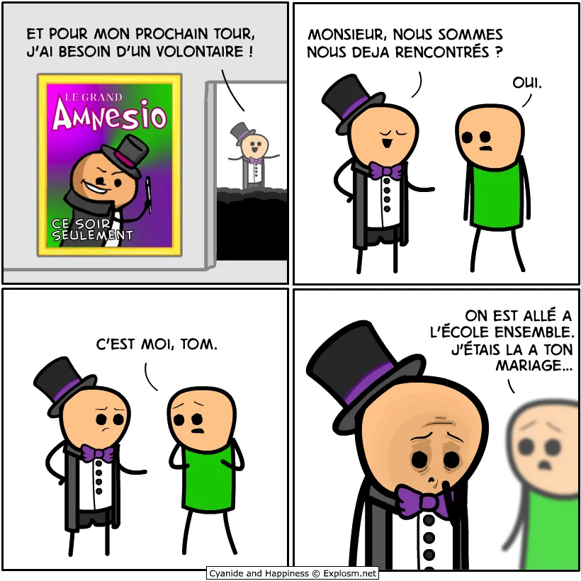 Amnésie magie cyanide
