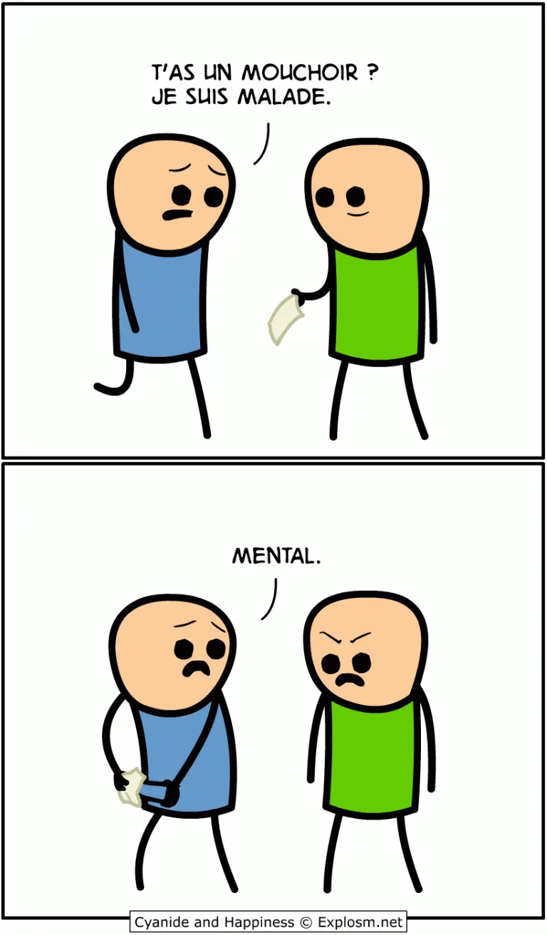 mouchoir finir cyanide
