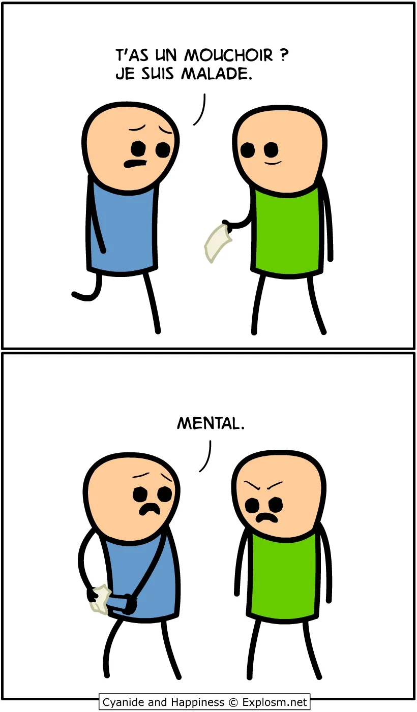 mouchoir finir cyanide